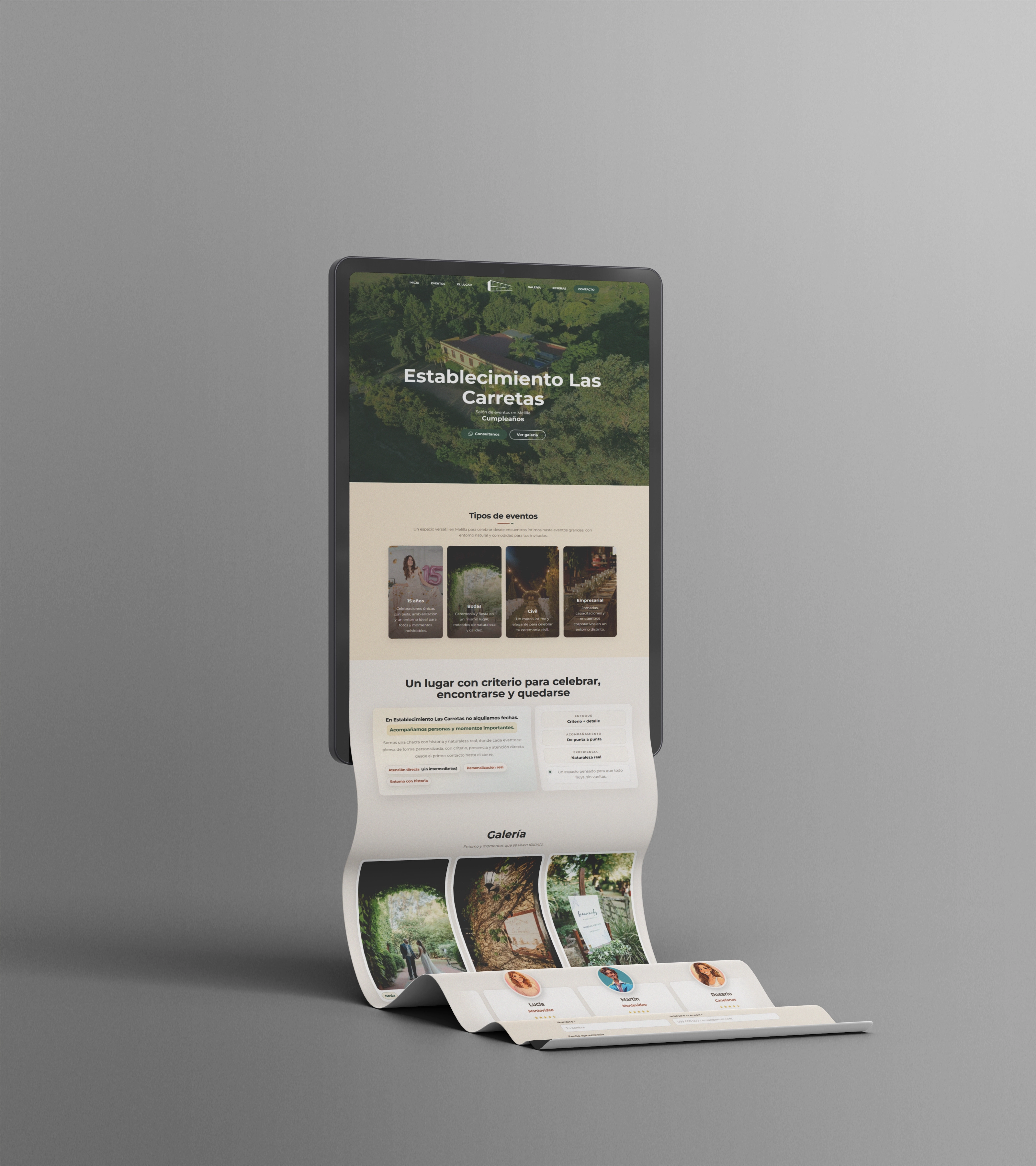 Sitio web Establecimiento Las Carretas